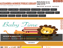 Tablet Screenshot of alexlibrary.net